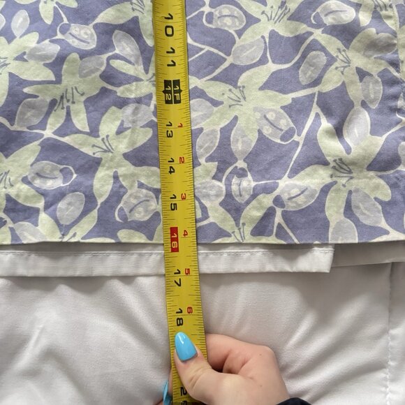 Vintage 90s Y2K Lilly Pulitzer Skirt Womens 10 Purple Green Floral Boho Summer - Picture 6 of 9